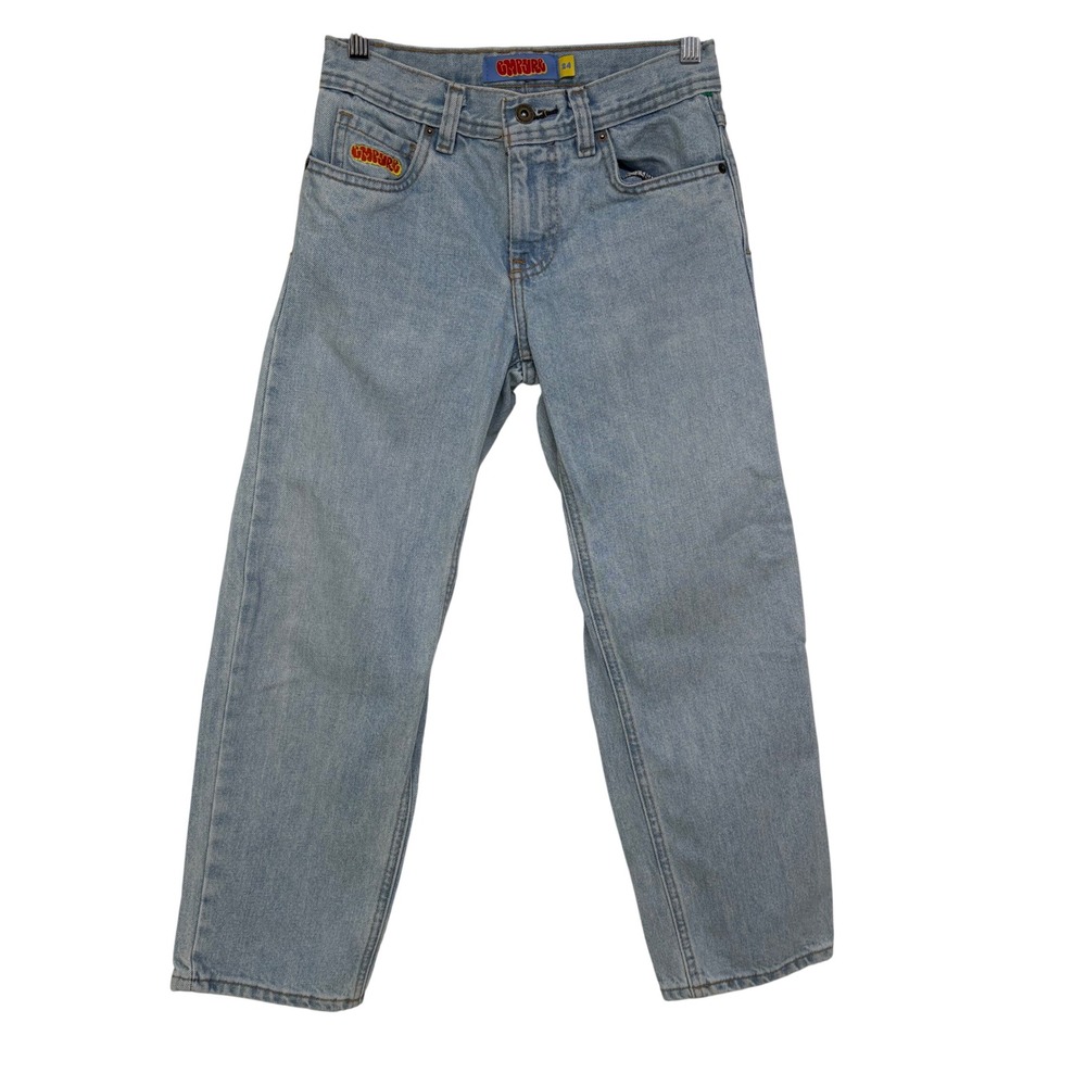 Empyre Relaxed Fit Light Wash Blue Denim Jeans Skater Style Size 24 Streetwear